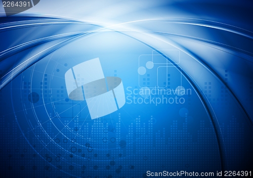 Image of Bright blue vector design