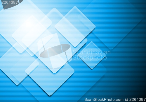 Image of Vibrant blue vector background