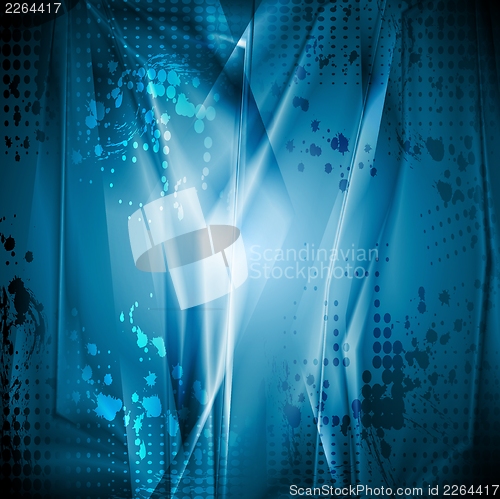 Image of Bright blue grunge backdrop
