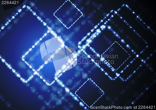 Image of Dark blue shiny technology design