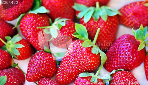 Image of fresh strawberry on the clean  white background