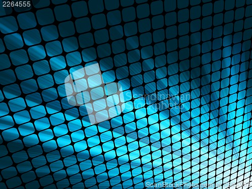 Image of Blue rays light 3D mosaic. EPS 8
