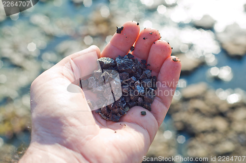 Image of hand with soil