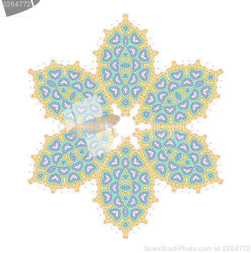 Image of Abstract ornamental color shape