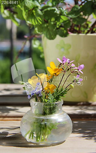 Image of Field flowers on the table