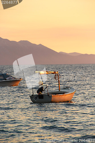 Image of Adriatic sea in the evening 