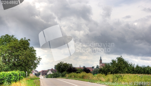 Image of Alsace landscape and vinewyard