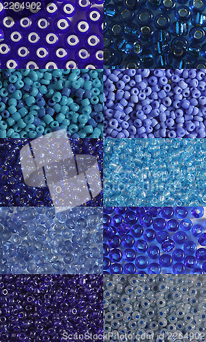 Image of Set of blue beads