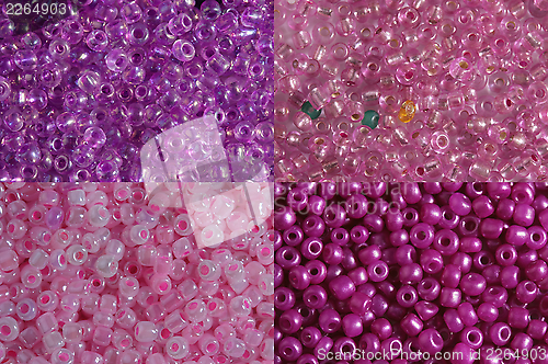 Image of Sets of pink beads