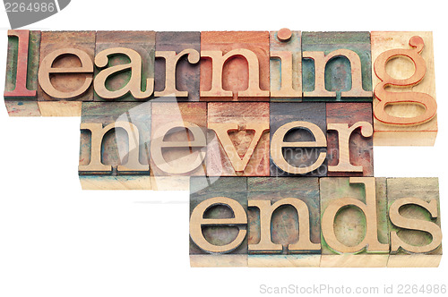Image of learning never ends