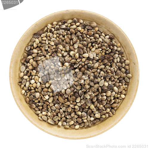 Image of whole hemp seeds