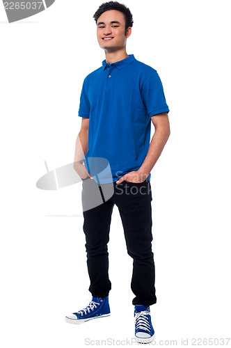 Image of Trendy young smart guy