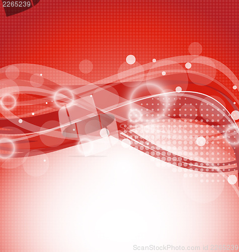 Image of Abstract red magic wavy background