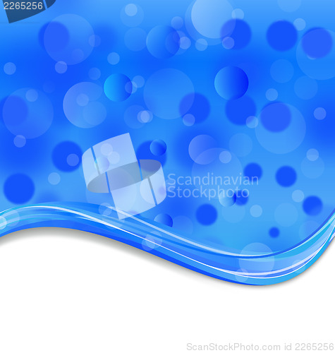 Image of Abstract blue background with light effect