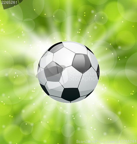 Image of Football light background with ball