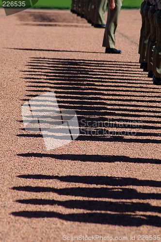 Image of soldiers shadows