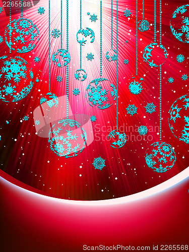 Image of Red Christmas background. EPS 10
