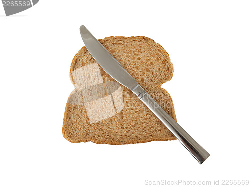 Image of Slice of brown bread