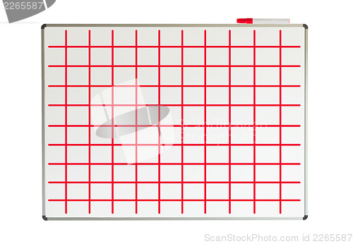 Image of Whiteboard with lines drawn on it