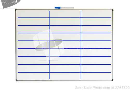 Image of Whiteboard with lines drawn on it