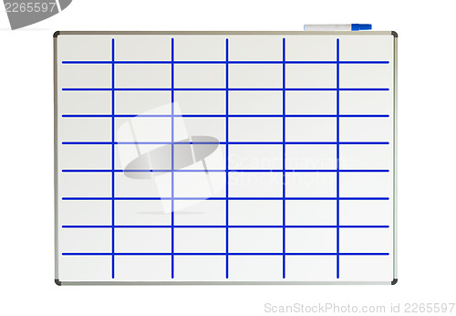 Image of Whiteboard with lines drawn on it