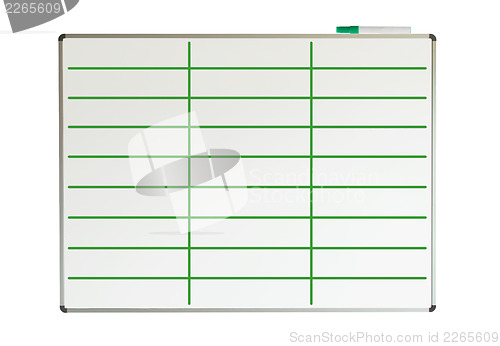 Image of Whiteboard with lines drawn on it