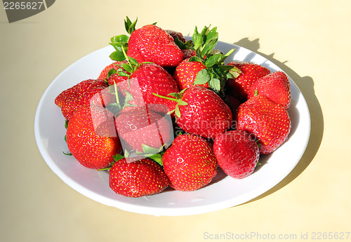 Image of strawberry on plate
