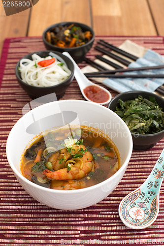 Image of Asian soup with shrimps