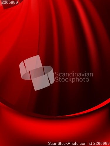 Image of Red curtain fade to dark card. EPS 8