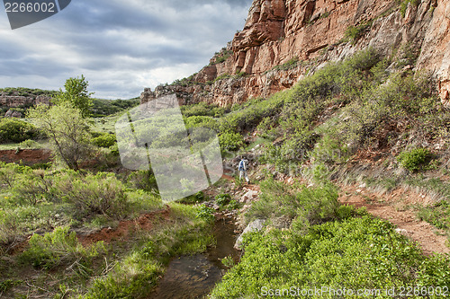 Image of canyon hiker