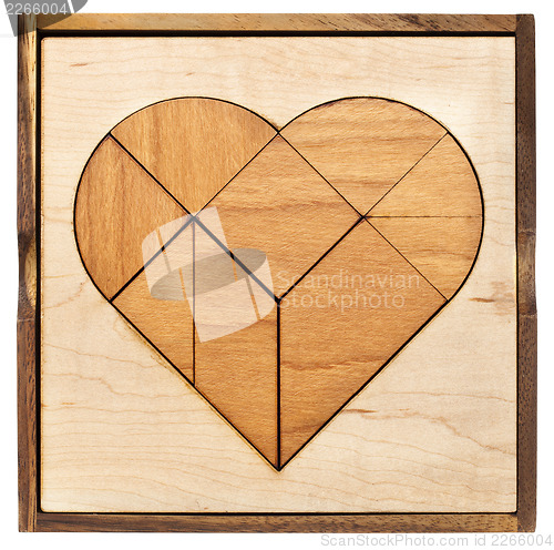 Image of heart tangram