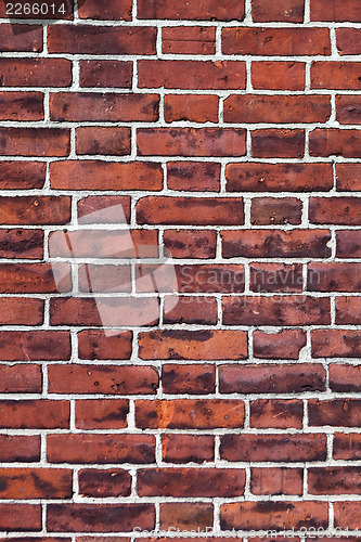 Image of Red Brick Wall Detail