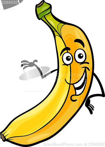 Image of funny banana fruit cartoon illustration