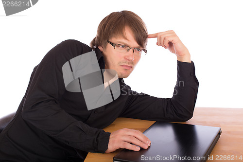 Image of Business man think about a idea