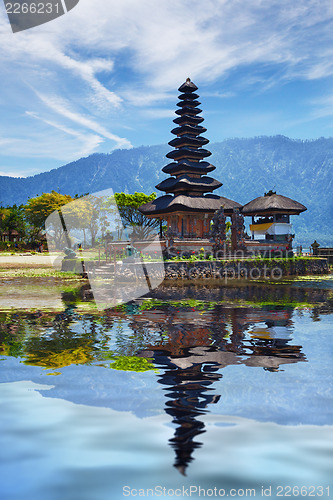 Image of Temple on Bratan lake - Pura Ulun Danu Bratan, Bali, Indonesia