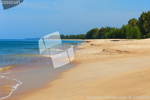 Image of Thailand untouched deserted beach