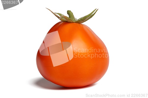 Image of tomato on white. with clipping path