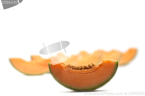 Image of melon isolated on white background