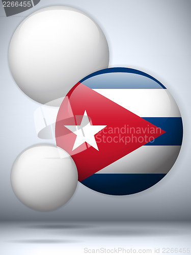 Image of Cuba Flag Glossy Button