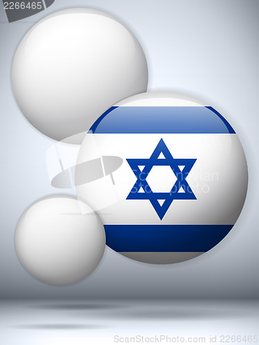 Image of Israel Flag Glossy Button