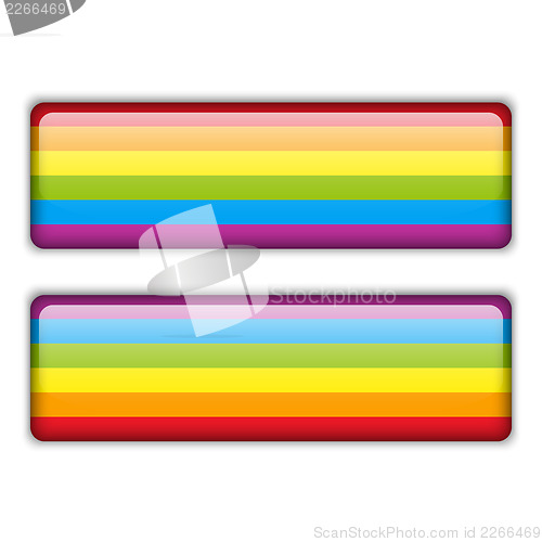 Image of Gay Flag Equal Striped Sticker