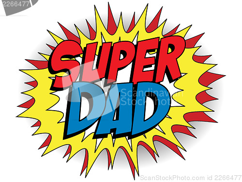 Image of Happy Father Day Super Hero Dad