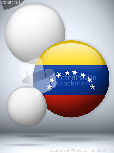 Image of Venezuela Flag Glossy Button