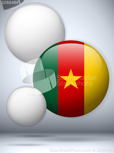 Image of Cameroon Flag Glossy Button