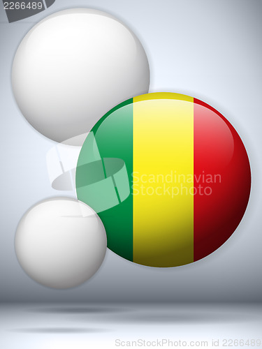 Image of Mali Flag Glossy Button