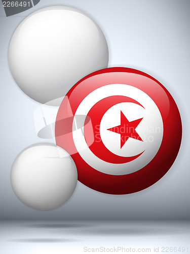 Image of Tunisia Flag Glossy Button