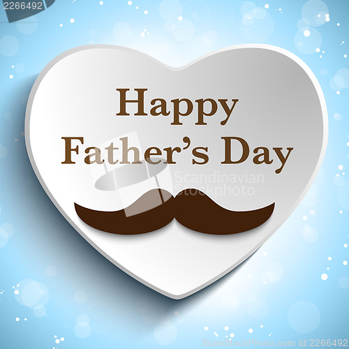 Image of Happy Father Day Mustache Love