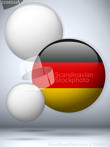 Image of Germany Flag Glossy Button