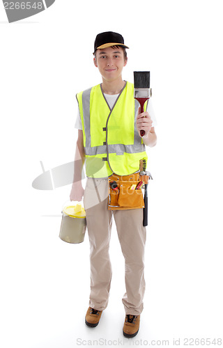 Image of Handyman or painter ready for work