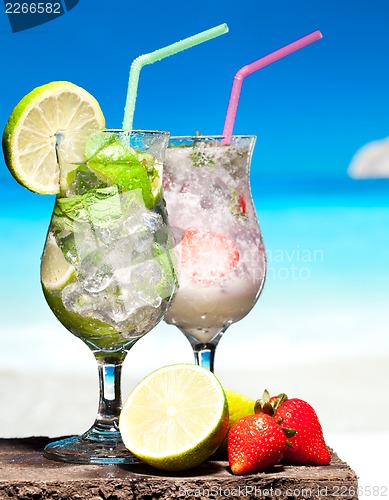 Image of Cocktails on a beach